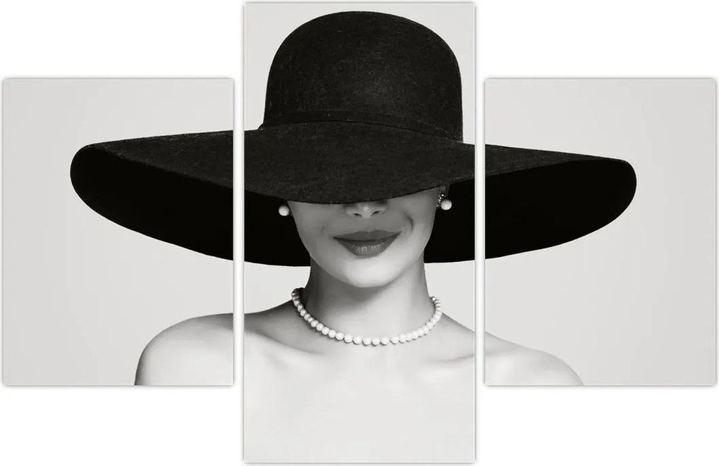 Tablou - Femeia cu pălărie (90x60 cm)