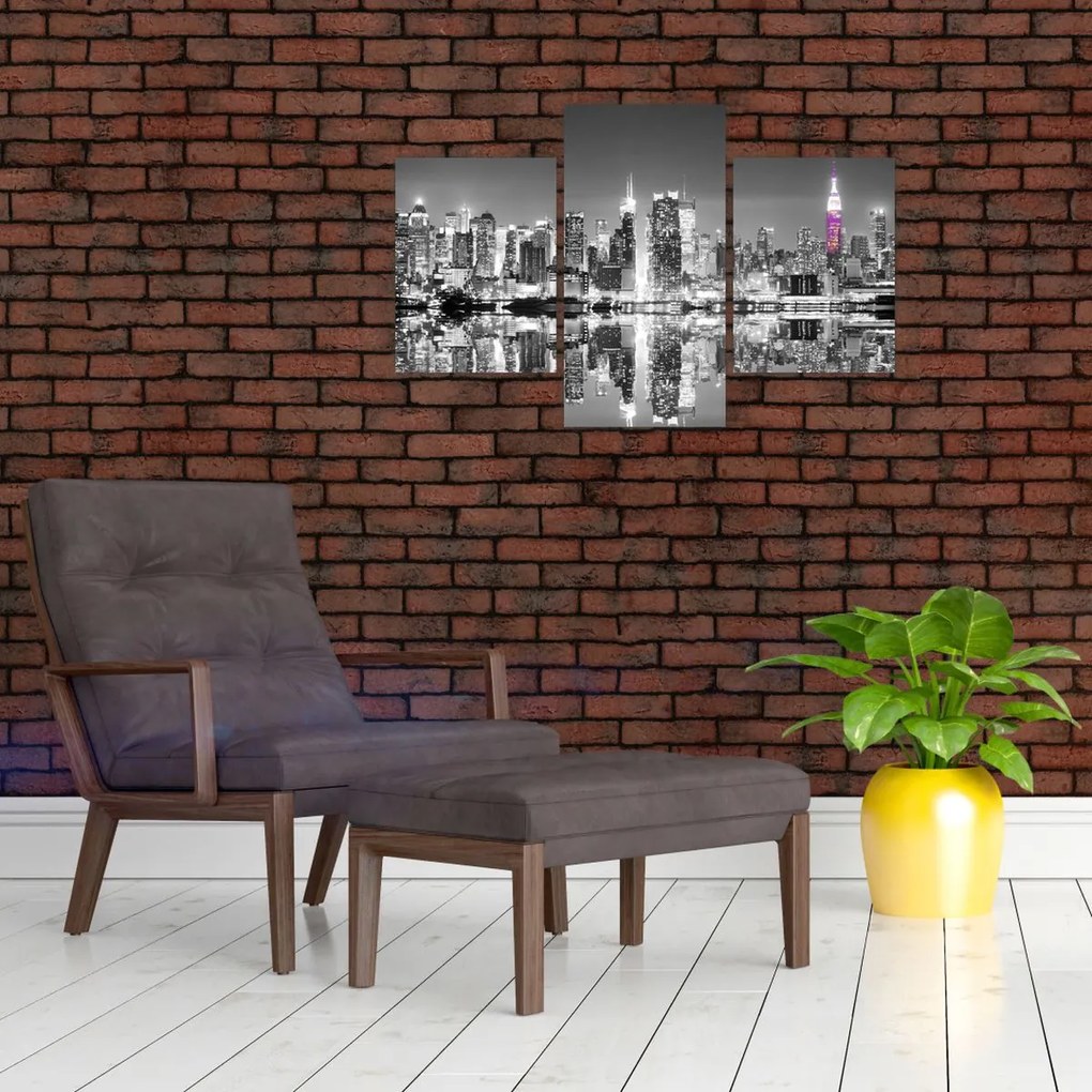 Tablou - New York și zgârie-norii mov (90x60 cm)