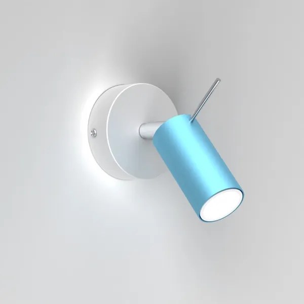 Spot de perete PRESTON 1xGU10/40W/230V albastru