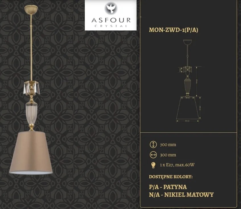 Lustra design clasic cristal Asfour Monza