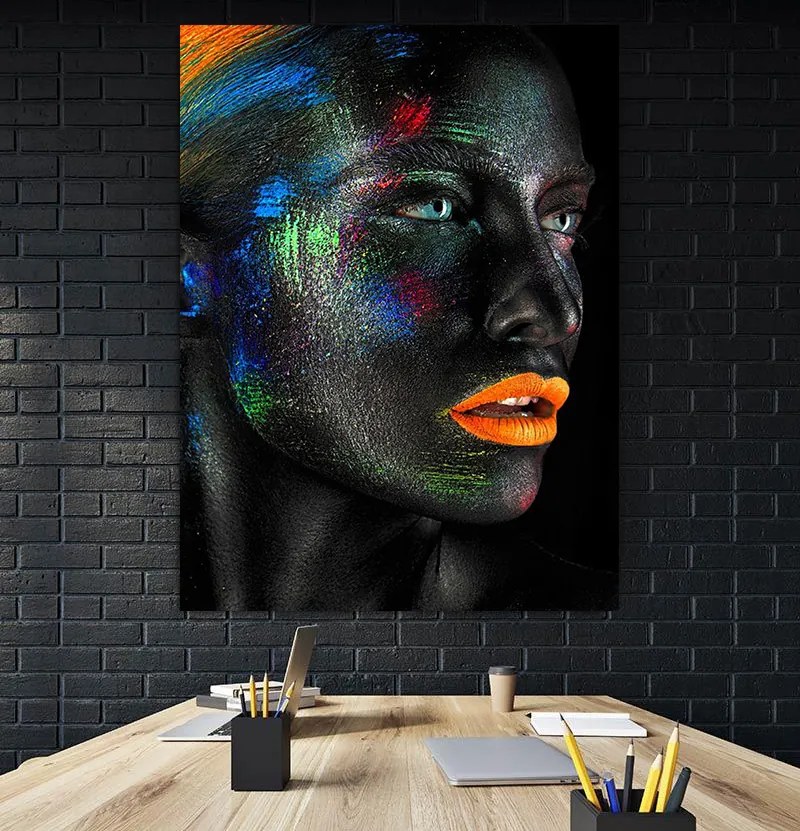 Tablou canvas Fluorescent Lips 60x40 cm