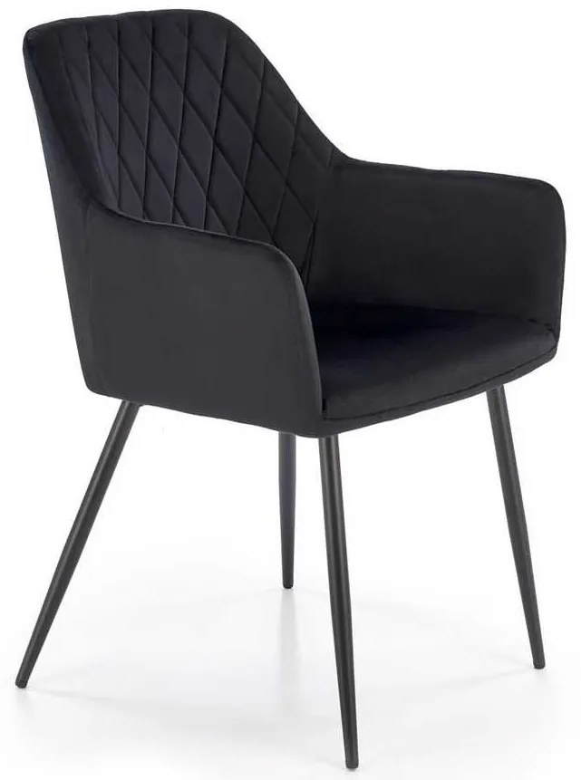 Scaun de bucătărie Kinzie, negru
