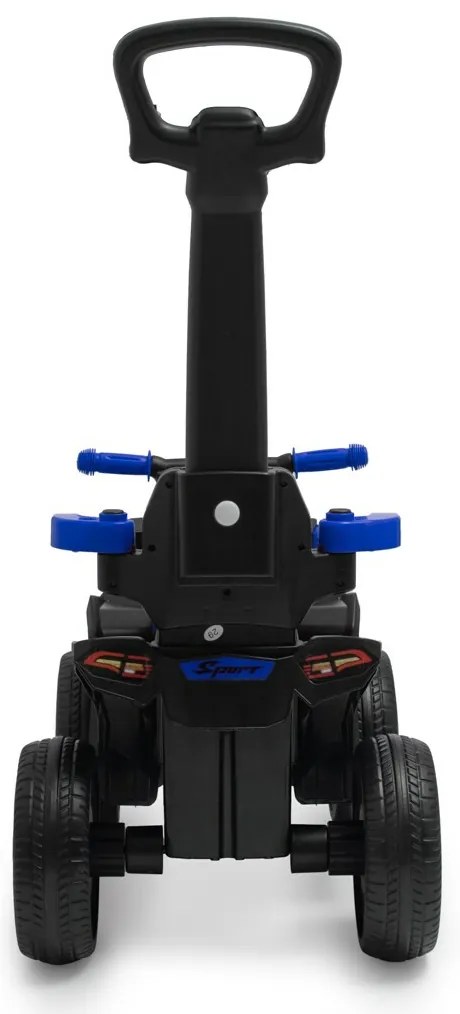 Baby Mix Tricicletă pentru copii cu bară deghidare Mega Prime EVA, albastră