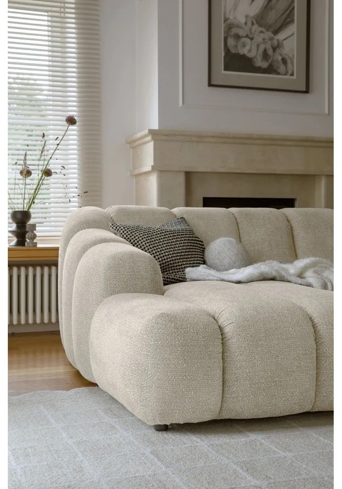 Colțar bej (cu colț pe partea stângă/cu șezlong) Shell – Miuform