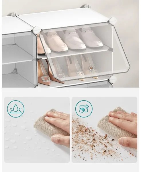 Raft modular cu compartimente BOXIFY, alb