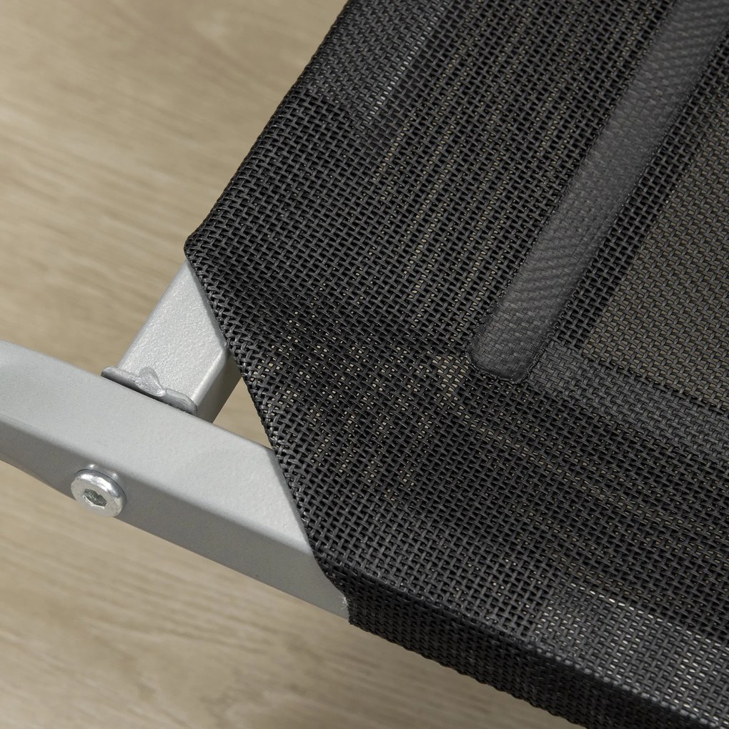 PawHut Pat pentru câine și pisică XL, confort maxim pe picioare, pat de tabără 110 x 75 x 20 cm, textilenă micro-perforată, negru | Aosom Romania