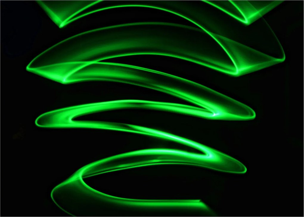 Tablou - valuri neon (70x50 cm)