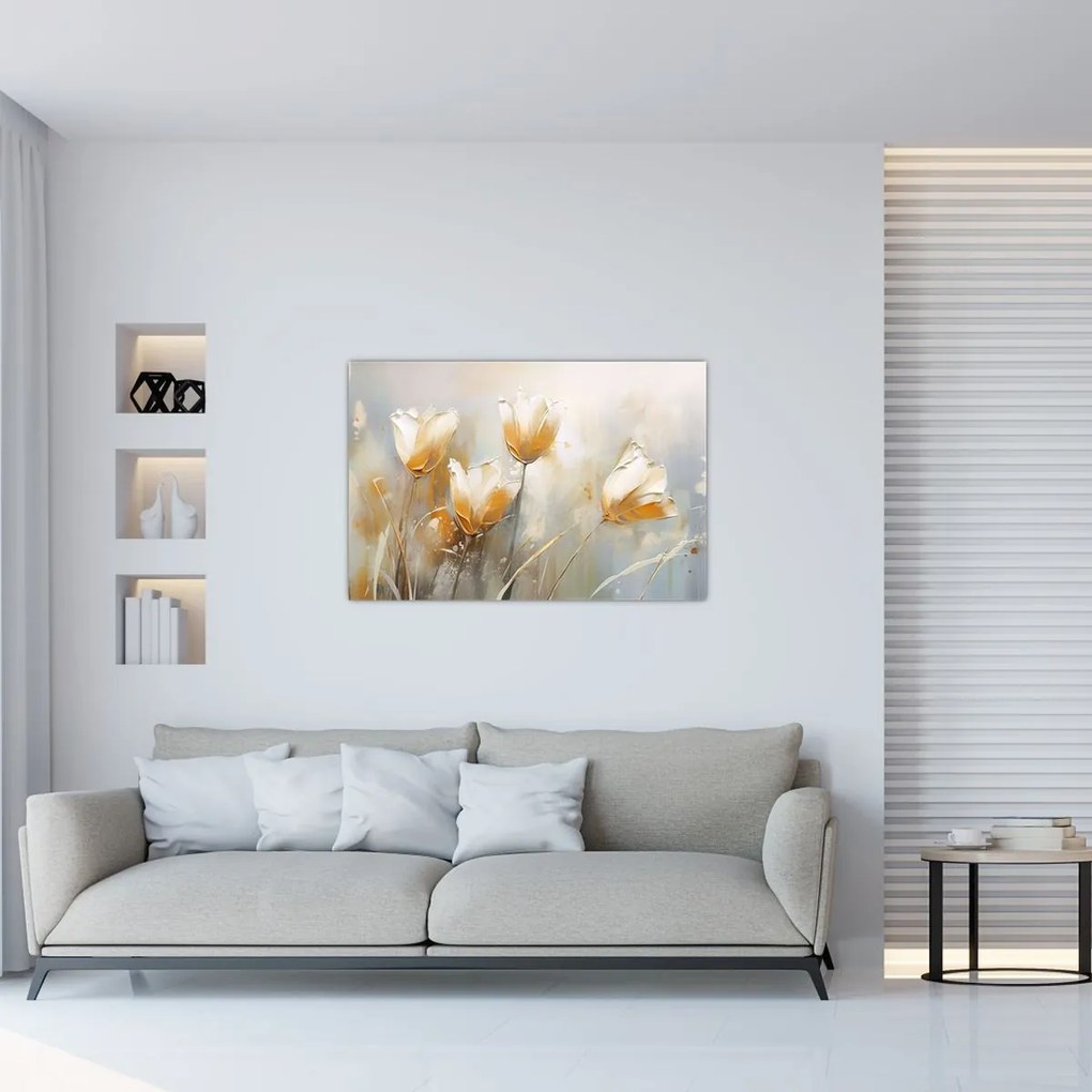 Tablou - Pictura de lalele (90x60 cm)