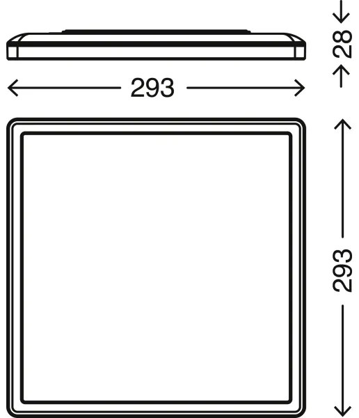 Plafonieră LED dimabilă 7081-016 SLIM LED/18W/230V Briloner + telecomandă