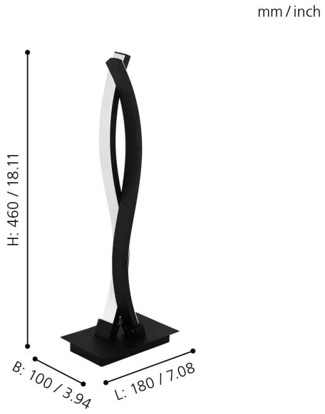 Eglo 99318 - Lampă de masă LED LASANA LED/10W/230V