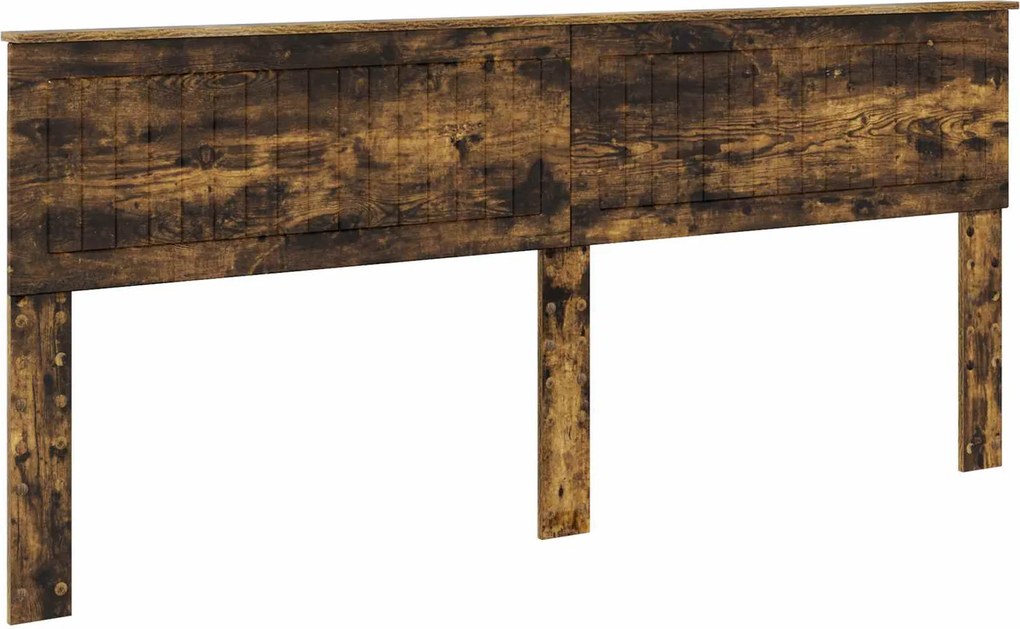 vidaXL Tăblie cap Stejar fumuriu 200 cm Lemn compozit