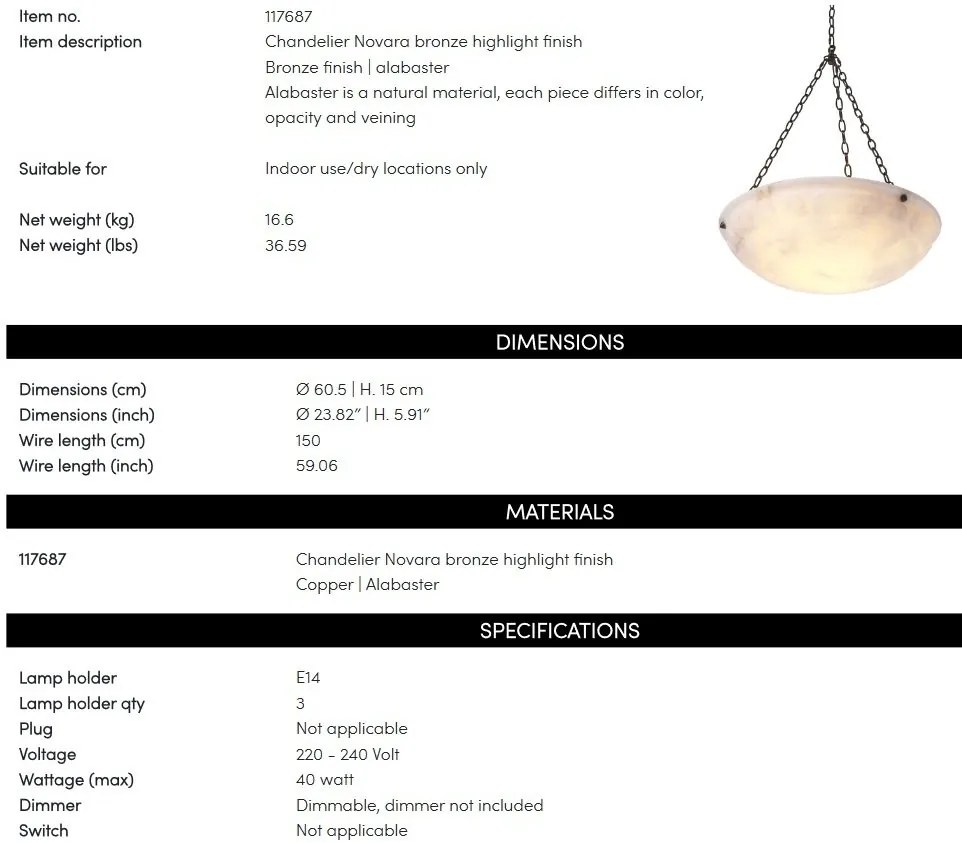 Lustra suspendata design LUX Novara