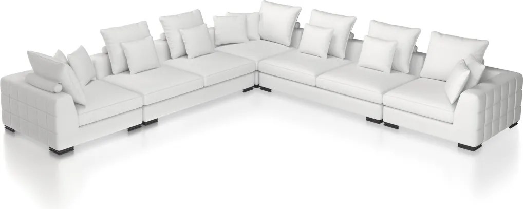 Canapea, Modul 2 locuri design LUX Clifford, alb 113813 HZ