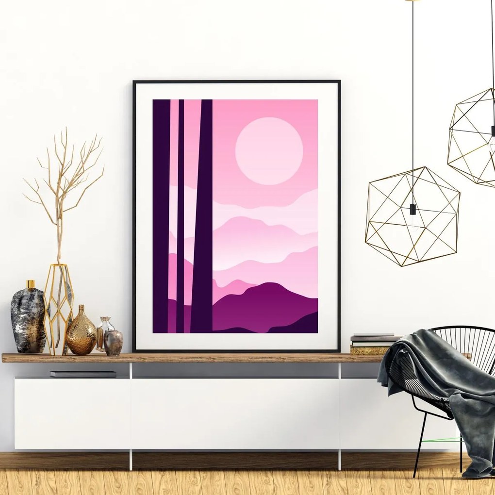 Poster - Peisaj montan (A4)