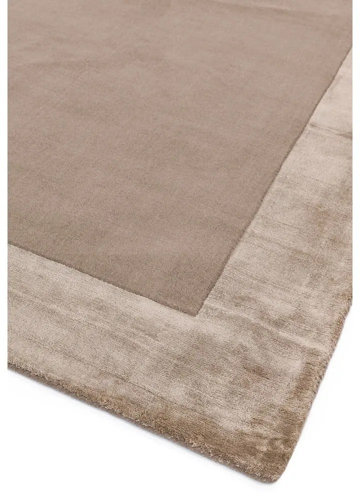 Covor maro deschis handmade din amestesc de lână 160x230 cm Ascot – Asiatic Carpets