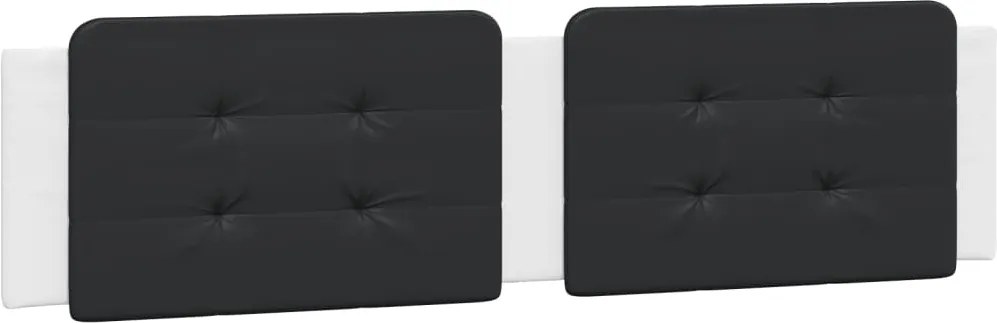 vidaXL Pernă pentru tăblie pat, Zadar, negru și alb, 200cm, piele artificială