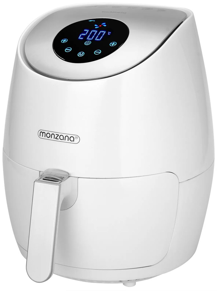 Deuba Cuptor cu aer cald FRYER 1 alb - 9 in 1 cu ecran tactil 1485 W 3,6 l