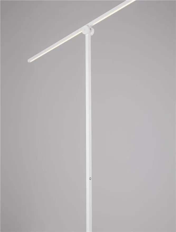Lampa LED dimabila de podea directionabila TENSO alba
