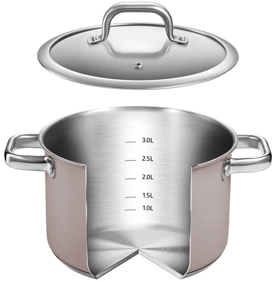 Set de vase pentru gătit 8 buc. din oțel inoxidabil Delight – Tescoma