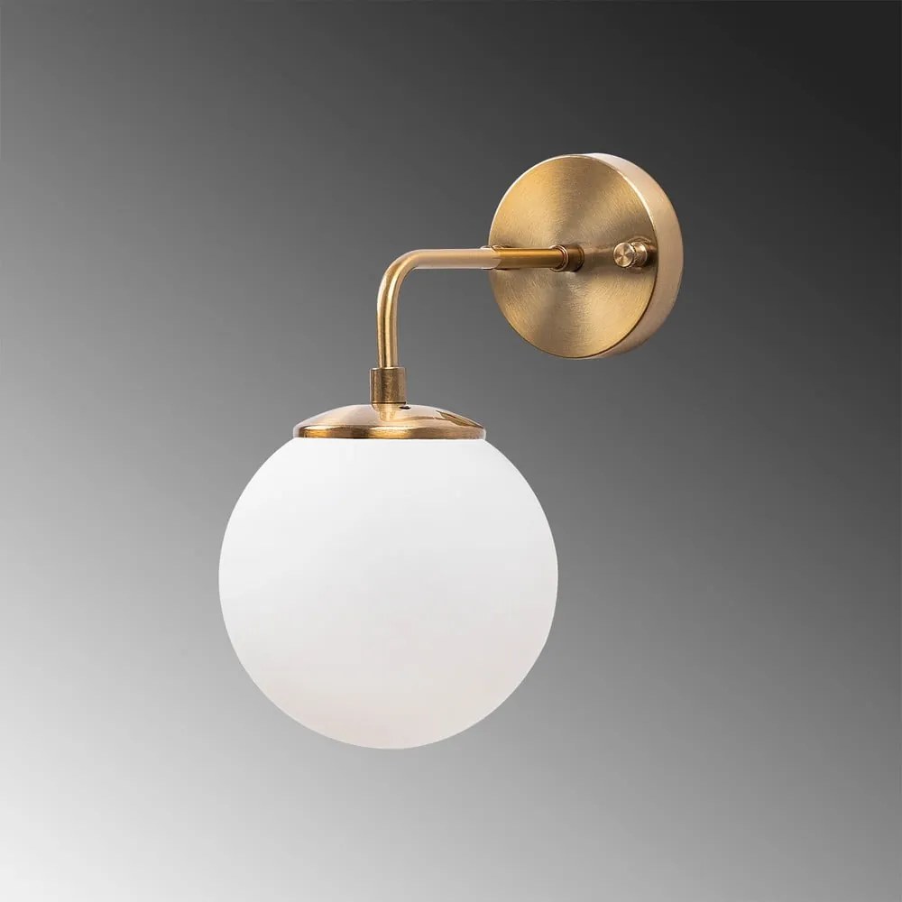 Aplică de perete albă/în culoarea bronz ø 15 cm Viran – Opviq lights