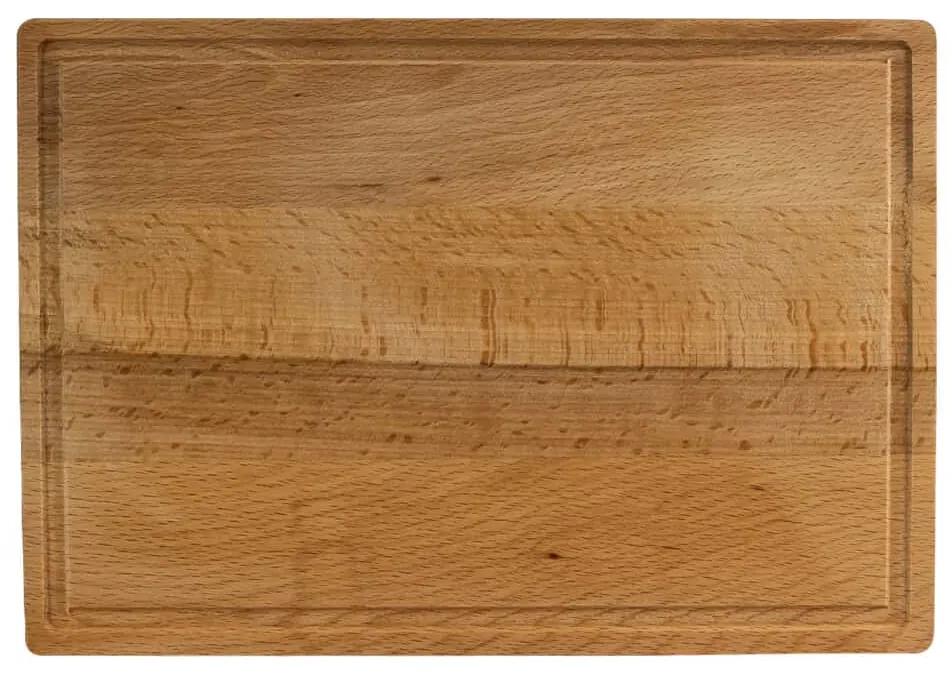 Tocator lemn Cesiro, 330x230x15 mm, Maro natur