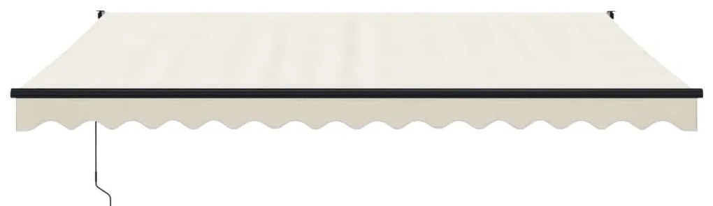 Copertina retractabila, crem, 4x3 m, textil si aluminiu