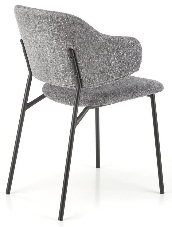 Scaun de bucaterie Lutero, gri