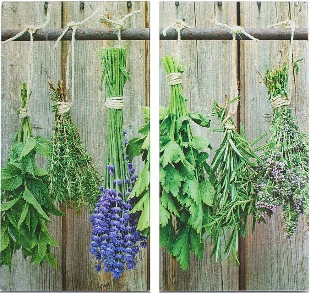 Plăci de protecție din sticlă LAWENDA pentru aragaz – 2 bucăți, ZELLER, model 7