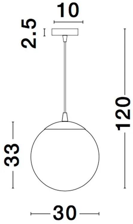 Lustra, Pendul design modern LAZIONE 30cm NVL-9080300
