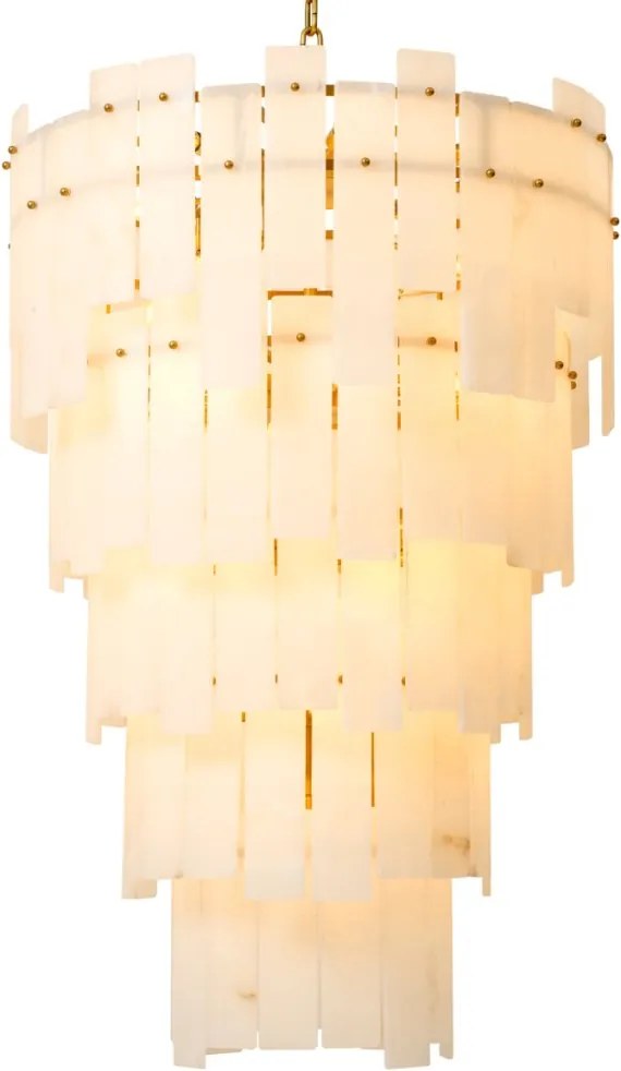 Candelabru design elegant LUX Greyson XL, Alabaster