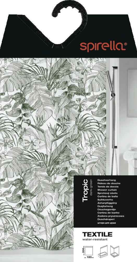 Perdea de duș 180x200 cm Tropic – Spirella