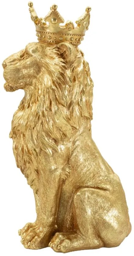 Mauro Ferretti Statuie Leul Rege Shant, 30 X 42 X 74 Cm | Aosom Romania