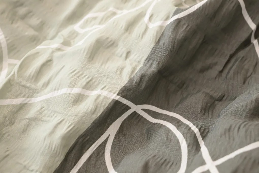 Lenjerie de pat creponata KASPARO BLEND gri Dimensiune lenjerie de pat: 70 x 90 cm | 140 x 200 cm