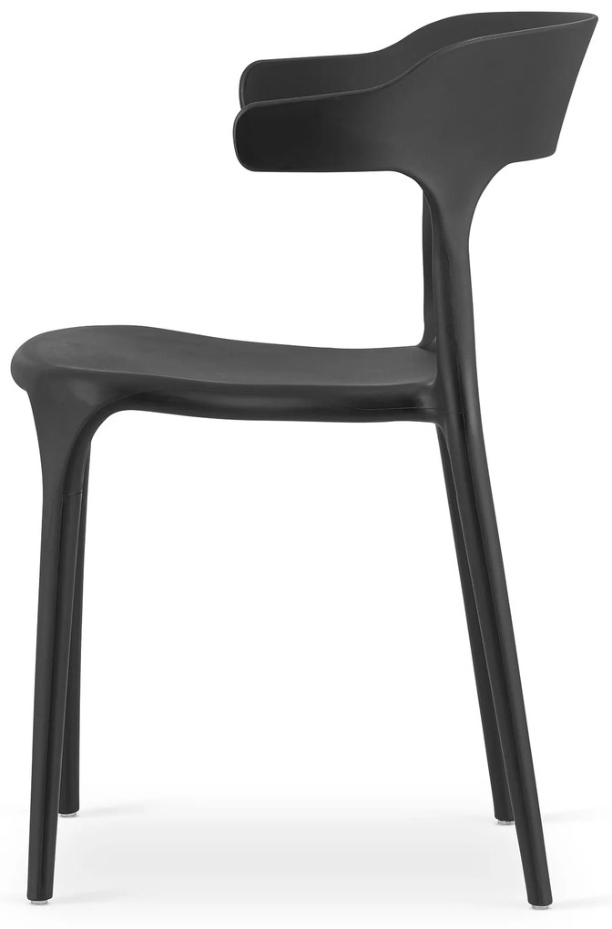 Scaun plastic negru ULME