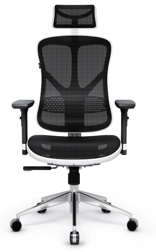 Scaun ergonomic Diablo V-Basic: Alb-negru