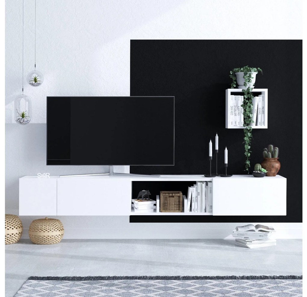 Mobilier living Sikome (alb) . 1095575