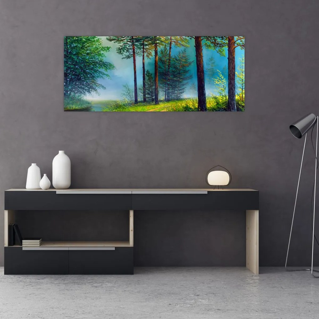 Tablou - Pictură în ulei de peisaj (120x50 cm)