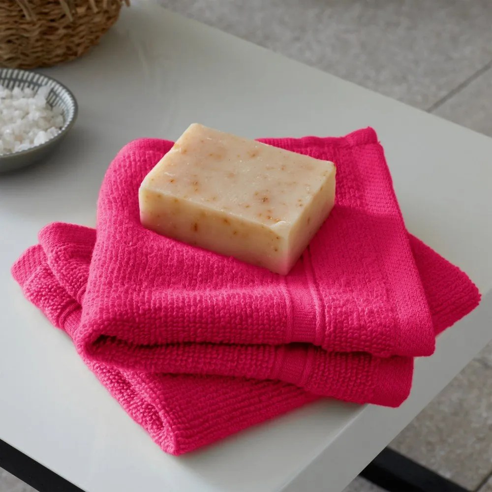 Prosoape de baie roz-închis 6 buc. din bumbac din frotir Zero Twist – Catherine Lansfield