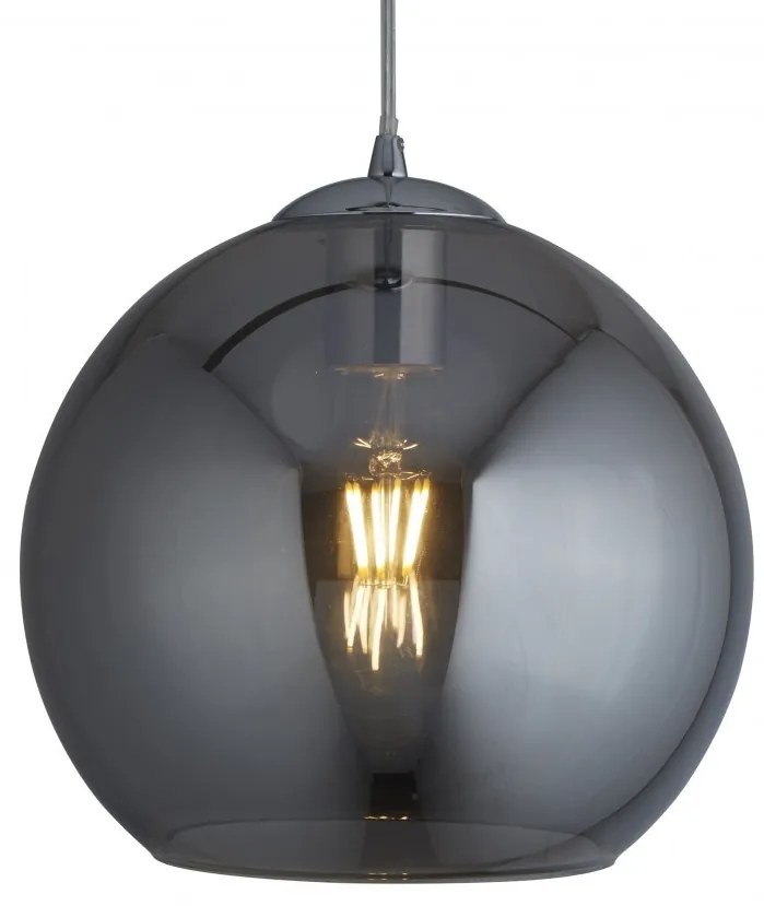 Pendul design modern 25cm Balls crom / fumuriu 1621SM SRT