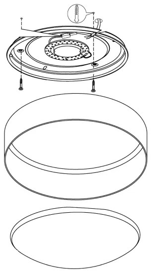 Eglo 93949 - LED Plafoniera PALOMARO LED/12W/230V