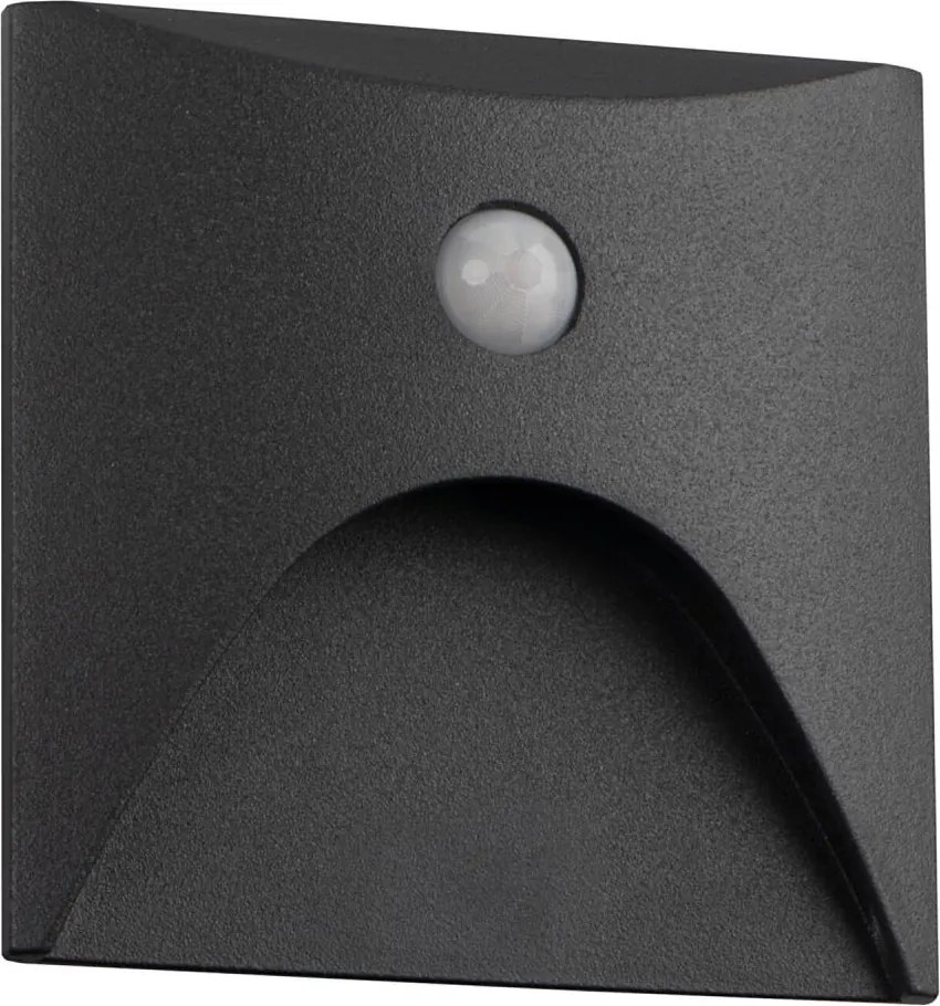 Kanlux 39143 - Corp de iluminat LED pentru trepte cu senzor EXIN 2,5W/230V 4000K IP65, antracit, pătrat