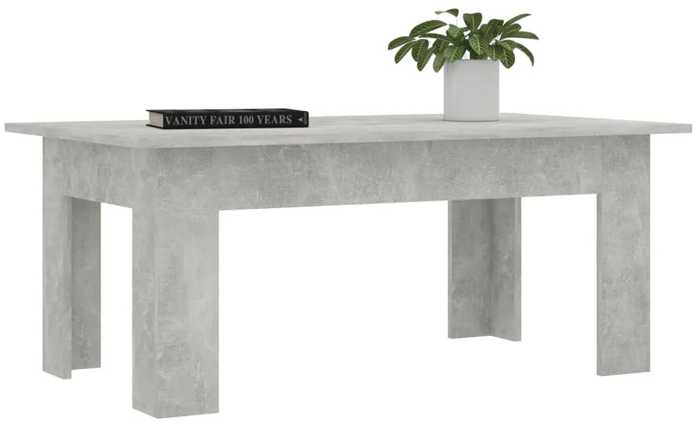 Masuta de cafea, gri beton, 100 x 60 x 42 cm, PAL 1, Gri beton