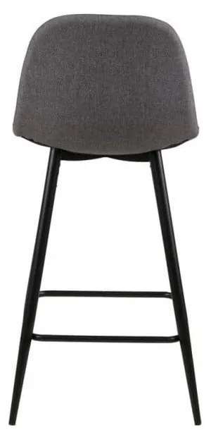 Scaune de bar gri-deschis 2 buc. tapițate (înălțime șezut 65 cm) Wilma – Actona