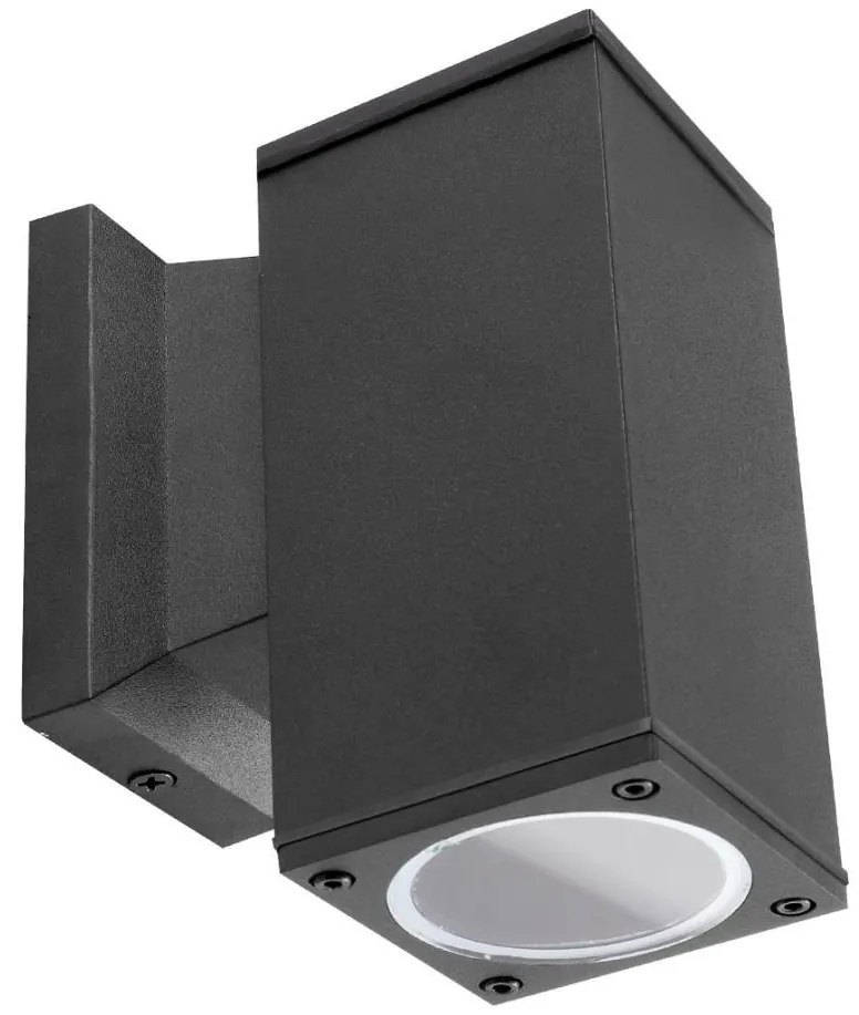 Aplică de exterior Aigostar 1xGU10/230V negru IP65 dreptunghiular