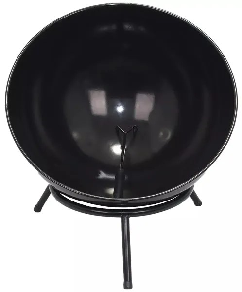 Focar portabil pentru lemne 57x30 cm, negru