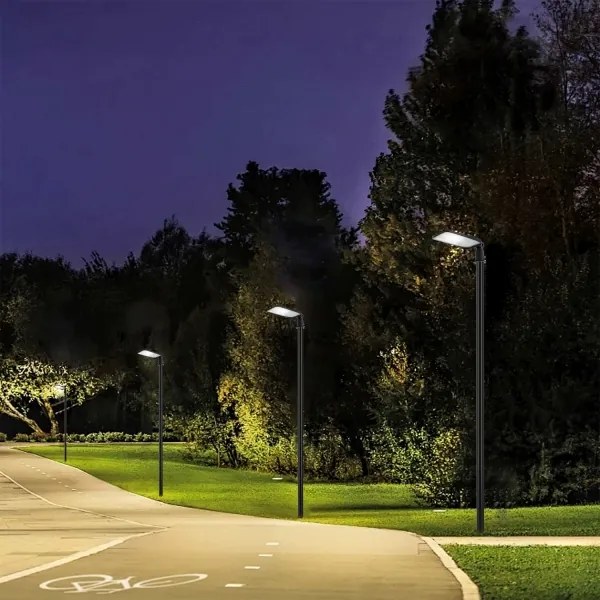 Lampă LED de exterior Brilagi cu stâlp și cablu de 3 m URBANLIGHT LED/100W/230V, negru, IP65