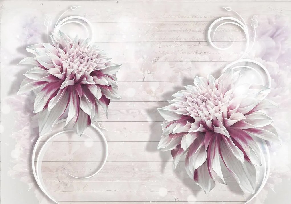 Fototapet - Flori roz (254x184 cm)