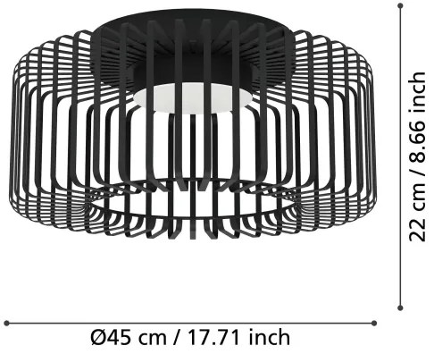 Plafonieră LED RGBW dimabilă Eglo 900722 GINESTRONE-Z LED/22W/230V
