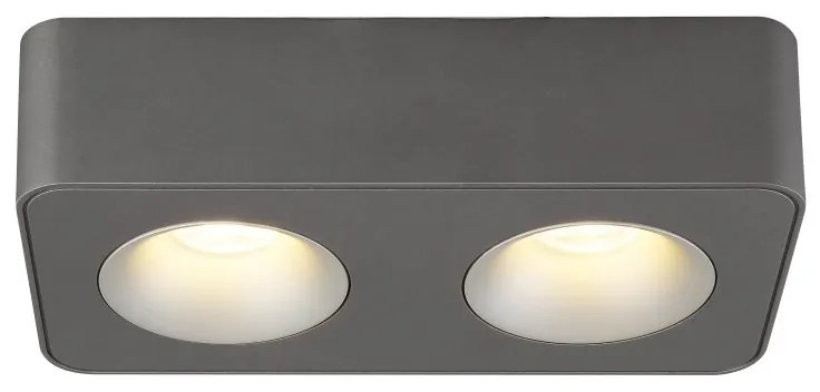 Spot LED aplicat aluminiu gri HANGARAU 2