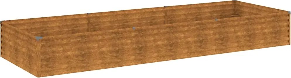 vidaXL Strat înălțat de grădină, 291x100x36 cm, oțel corten